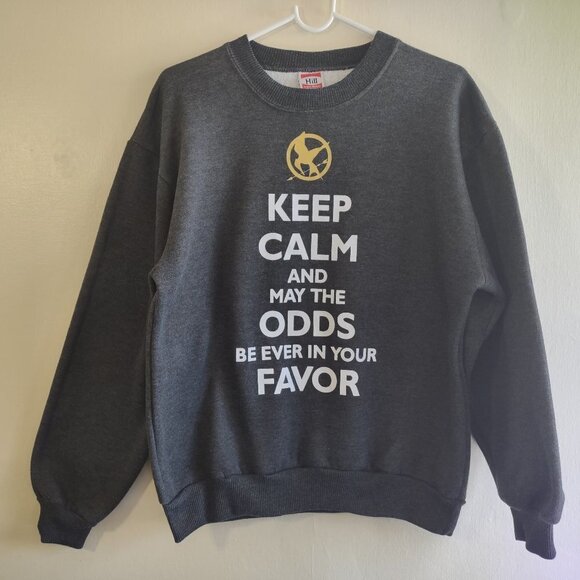 Hunger Games Mockingjay Women's Sweatshirt  'Keep Calm . . . '  Size Small USA - Picture 1 of 5